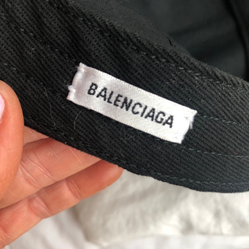 Authentic Balenciaga Unisex Black Baseball Hat - Picture 14 of 16
